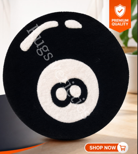 8 Ball Tufted Rug