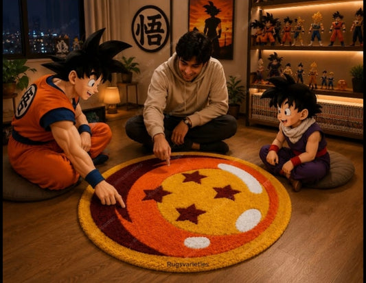 Dragon Ball Z Handmade Rug 2 x 2 Feet