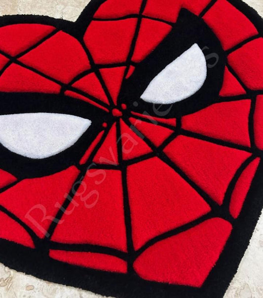 Spider Heart Handmade Tufted Rug 2 X 2 Feet