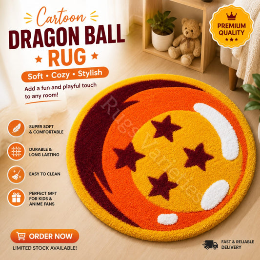 Dragon Ball Z Handmade Rug 2 x 2 Feet