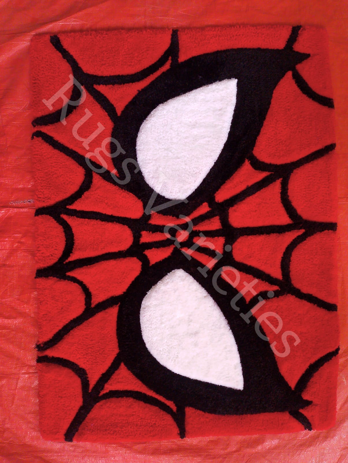 Spider man handmade tufted rug 30 x 18 Inch