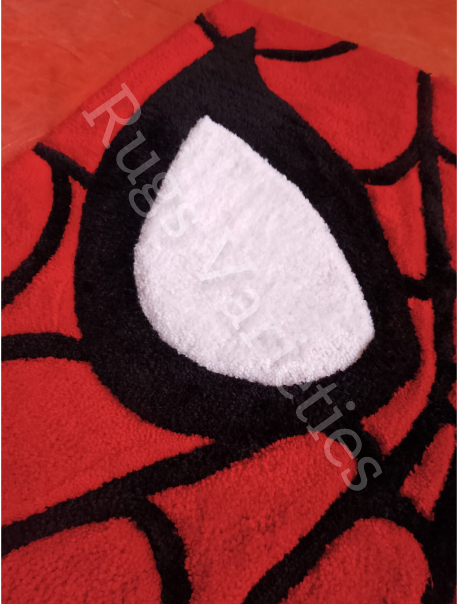 Spider man handmade tufted rug 30 x 18 Inch