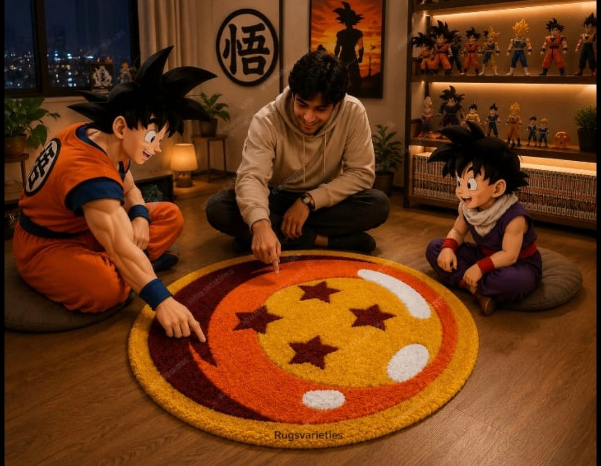 Dragon Ball Z Handmade Rug 2 x 2 Feet
