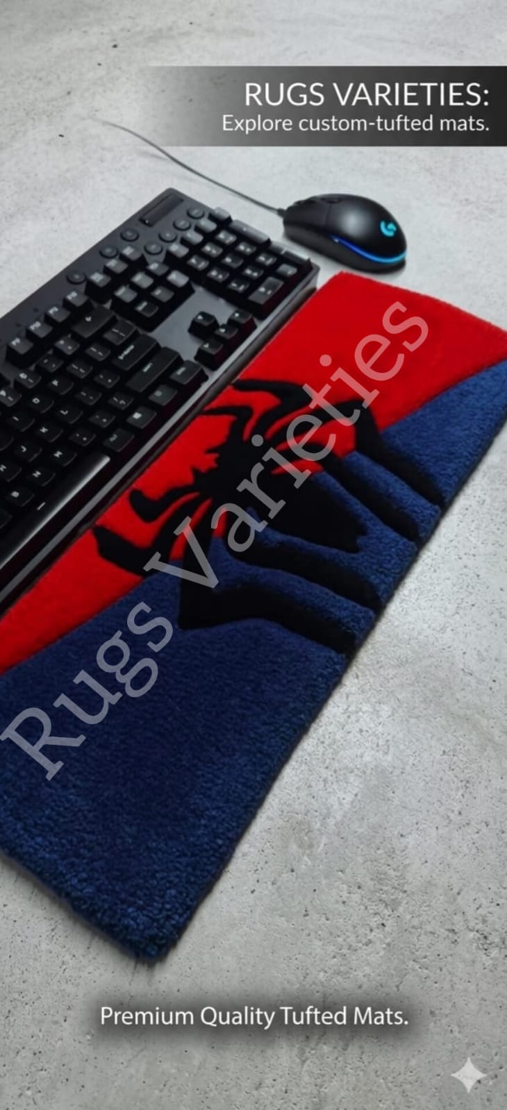 Spider Key Board Tufted Rug